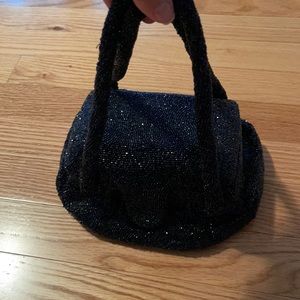 Charlet beaded vintage bag navy